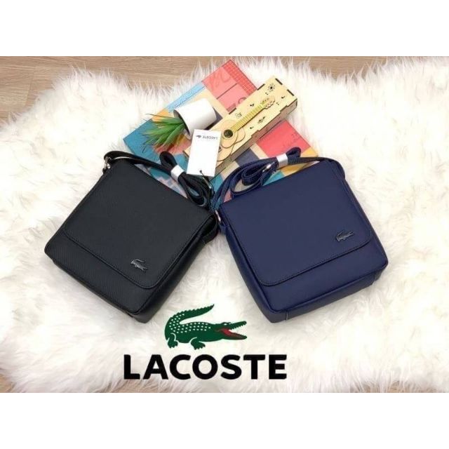 🔥ส่งฟรี💕 กระเป๋าผู้ชาย Lacoste Classic Flap Crossover Bag