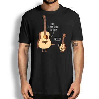 ROUNDคอลูกเรือNeckเสื้อยืด พิมพ์ลาย Ukelele Guitar Music Uke I Am Your Father แฟชั่นคู่รัก สําหรับผู้ชาย และผู้หญิง-4XL