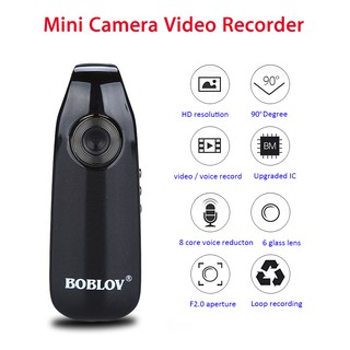 Boblov 1080P Full HD กล้องมินิ กล้องแดชแคม พร้อมหรือไม่มีหน่วยความจํา