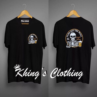 Mashoo Unisex ผ้าด้านบนสําหรับผู้ชายที่มีกะโหลกศีรษะพิมพ์ tshirt คอกลม &amp;ampe แขนสั้นด้านบนที )2M