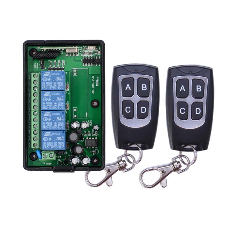 20AC 85V~250V 110V 220V 4CH RF Wireless Remote Control System / Radio ...