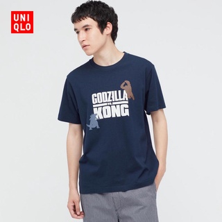 Uniqlo Godzilla เสื้อยืดแขนสั้น พิมพ์ลาย สําหรับผู้ชาย และผู้หญิง