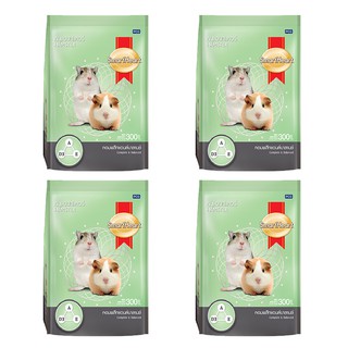 Smartheart Complete and Balanced Hamster Food 300g (4 bags) อาหารหนูแฮมเตอร์ สมาร์ทฮาร์ท 300 กรัม