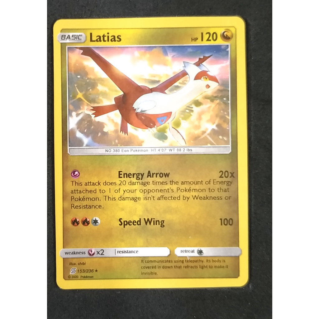 Latias Basic 153/236 ลาทีอัส Pokemon Card (Normal) ภาษาอังกฤษ