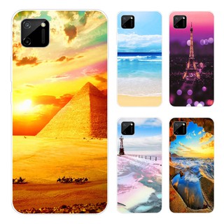 เคสโทรศัพท์มือถือ ซิลิโคน TPU ลายทิวทัศน์ธรรมชาติ สําหรับ Realme C11 C12 C15 C3 C2 XT X2 K5