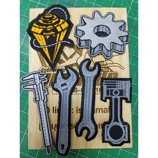 อาร์มปักอุปกรณ์ช่างสำหรับติดเสื้อติดหมวก