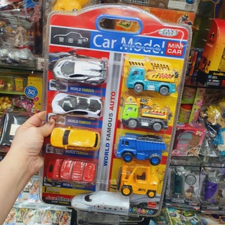 CAR MODEL MINI METAL CAR  ModelSET OF 9 รถเหล็กโมเดล