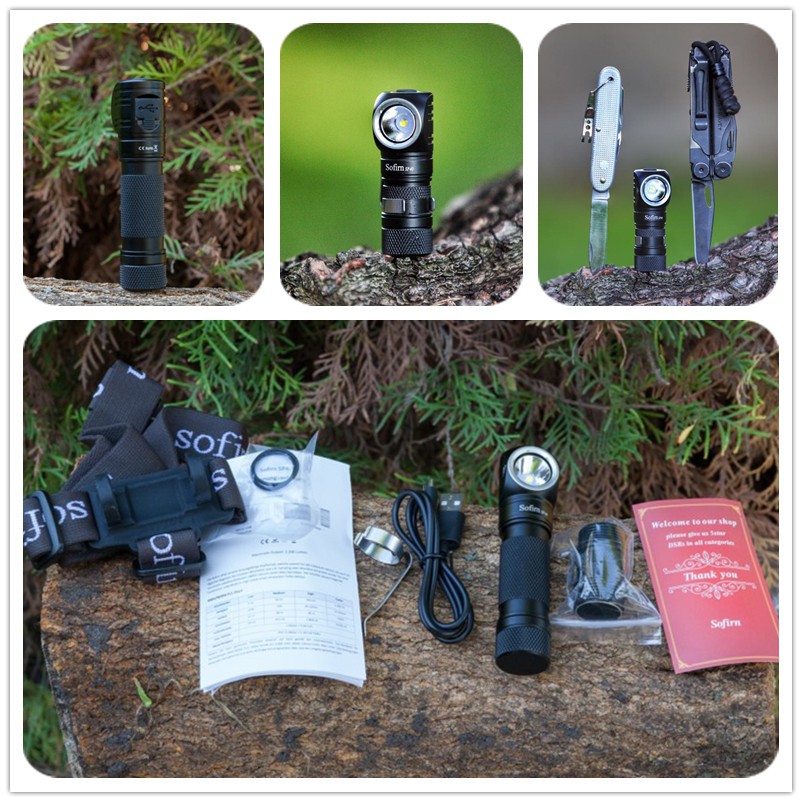 Sofirn SP40 LED Headlamp Cree XPL 1200lm 18650 USB Rechargeable ...