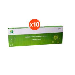 ชุดตรวจโควิด Green Spring Atk (SARS-CoV-2)Antigen Test Kit 2in1 ทางปากและจมูก ยกกล่อง **10เทส** พร้อมส่ง