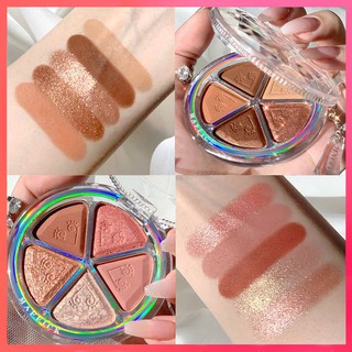 MAFFICK อายชาโดว์เนื้อชิมเมอร์ และเนื้อด้าน 5 สี ใน 1 พาเลท สีสวยละมุน ติดทน