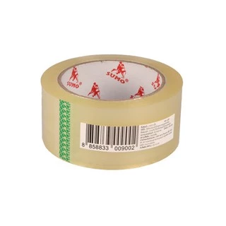 เทปกาวใส BOPP OPP SUMO กว้าง 48 มม. 100 หลา 40 ไมครอน ติดแน่นทนนาน แพ็คของหนักได้ไม่ฉีกขาดง่าย (สั่งซื้อขั้นต่ำ 5 ม้วน)