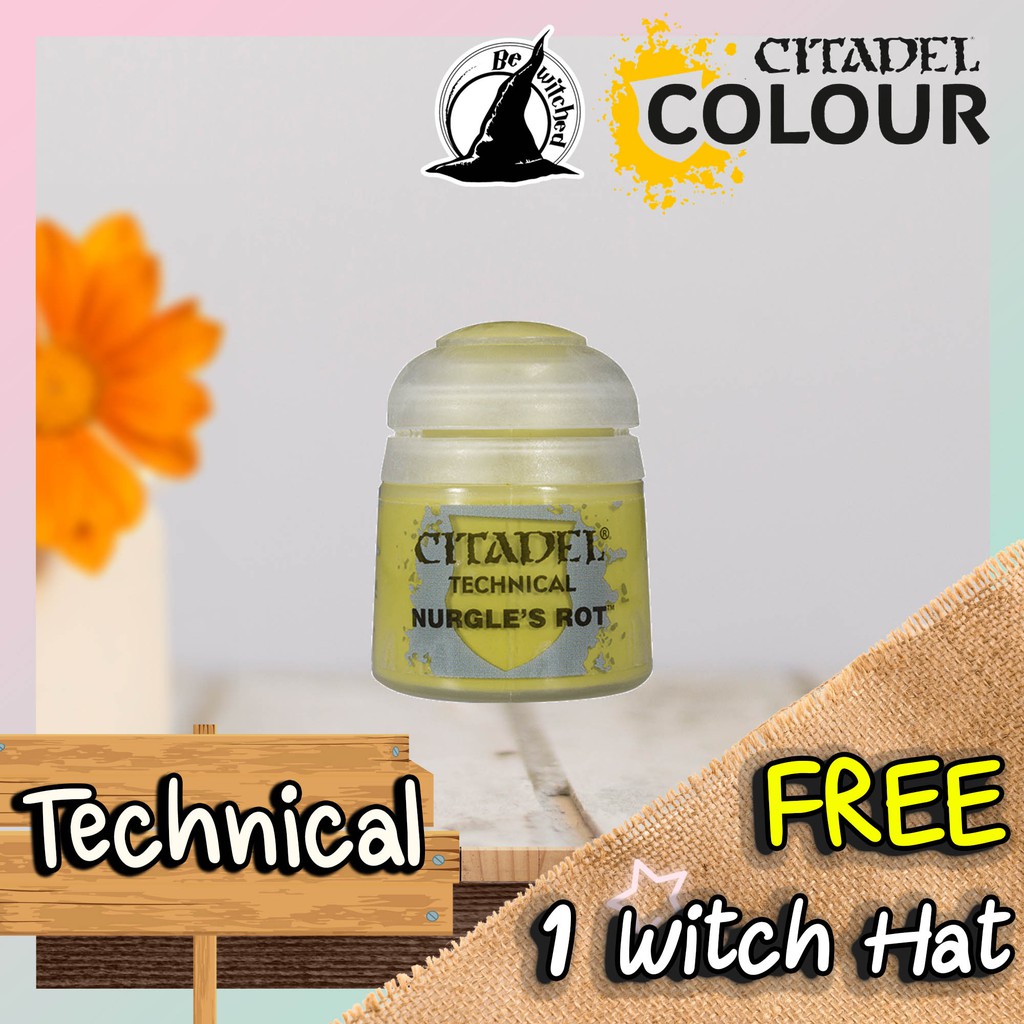 (Technical) NURGLE'S ROT : Citadel Paint แถมฟรี 1 Witch Hat