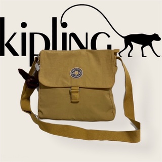 พร้อมส่ง 🔥💨 Kipling สะพายข้าง สีเหลืองมัสตาร์ด แบรรด์แท้💯%  ✅ส่งฟรี