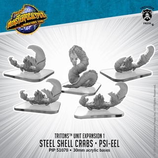 🔥มีของพร้อมส่ง🔥 Privateer Press Monsterpocalypse Triton Units: Steel Shell Crabs and Psi-Eel 51078