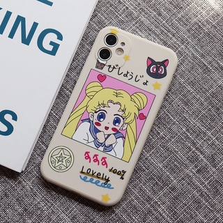 เคสโทรศัพท์มือถือซิลิโคน แบบนิ่ม ลายการ์ตูนเซเลอร์มูน สําหรับ เคสไอโฟน11 โทรศัพท์ 7 8 plus ip i 11 เคสไอโฟน 12 13 pro max mini เคสไอโฟน 14 เคสไอโฟน เคสไอโฟน7พลัส xs XR iPhone case เคสโทรศัพท์ เคส มีความคิดสร้างสรรค์ เคสโทรศัพท์