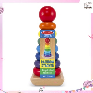 ตัวต่อไม้เสริมพัฒนาการสีสันสดใสจากแบรนด์ Melissa &amp; Doug - Rainbow Stacker