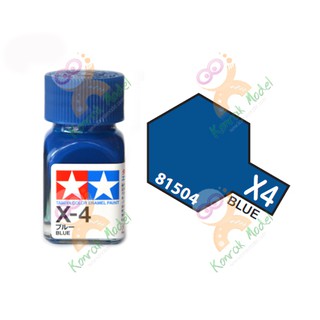 สีสูตรน้ำมัน Tamiya Enamel X4 Blue 10ml