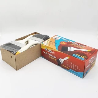 แปรงทาสี 3 นิ้ว Eagle one 1 โหล แปรงขนสังเคราะห์ อย่างดี ด้ามPVC ใช้ทาสีน้ำ ทาสีน้ำมัน