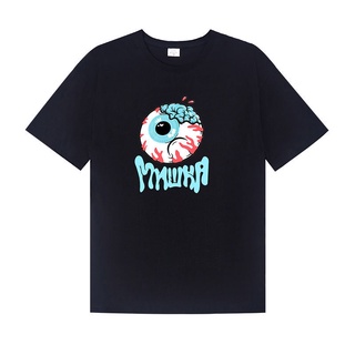 เสื้อยืดแขนสั้น พิมพ์ลาย Mishka Big Eyeball Street Wear สําหรับผู้ชาย และผู้หญิง