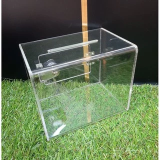 กล่องtip box กล่องใส่เงิน กล่องบริจาคเงิน