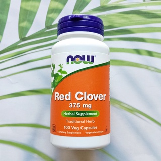 เรดโคลเวอร์ Red Clover 375 mg 100 Veg Capsules (Now Foods®)