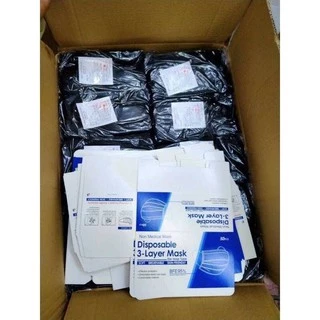 เเมสดำขาว​ (ดำ1ด้าน) 1กล่อง50ชิ้น 🇳🇱พร้อมส่งในไทย