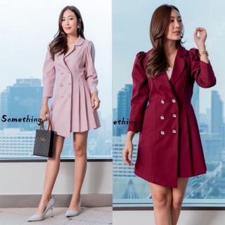 ST7991#มีS-XL#เดรส#Blazer#เดรสทรงสูท#something