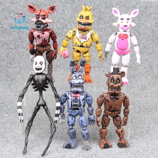 พร้อมส่ง| ตุ๊กตาฟิกเกอร์ Five Nights At Freddys Funko มีไฟ Led ถอดออกได้ ของเล่นสําหรับเด็ก