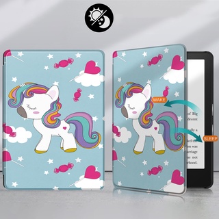 เคสสําหรับ All-new Kindle Paperwhite 2021 11 th Generation Ereader เคสหนัง PU แท็บเล็ตสีขาว 6.8 นิ้ว