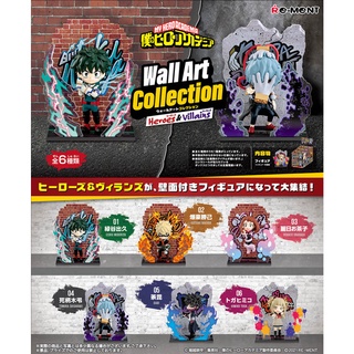 👊 พร้อมส่ง 👊 RE-MENT MY HERO ACADEMIA Wall Art Collection Heroes &amp; Villains นำเข้าจากญี่ปุ่น ของใหม่ 100% มือ 1 [ขายแยก]