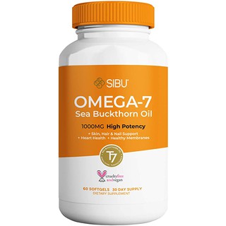 Sibu Beauty Sea Berry Therapy Omega-7 Support Sea Buckthorn Oil 60 Softgels