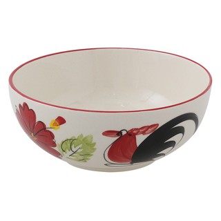 🔥HOT🔥 ชามกลม ขนาด 8 นิ้ว ลายไก่ชบา Round Bowl Chicken Pattern Size 8 IN