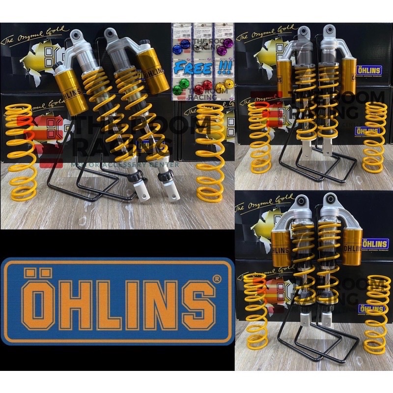 โช้คหลัง Ohlins HO 018 สำหรับ Honda Forza 300/350 2019-2023 (แถมฟรีเม็ดปรับ)/ Pcx 2014-2017 / Pcx 20