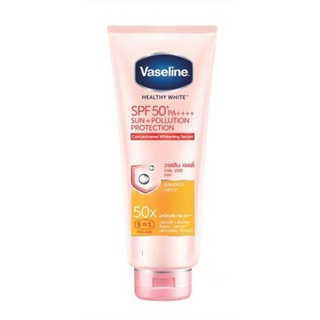 Vaseline วาสลีน เฮลธี้ ไวท์ SPF50 PA+++ ซัน+โพลูชั่น โพรเทคชั่น เซรั่ม 180 มล.