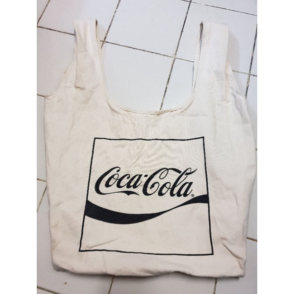 กระเป๋าผ้า Coca-Cola มือ2สอง งานญี่ปุ่น