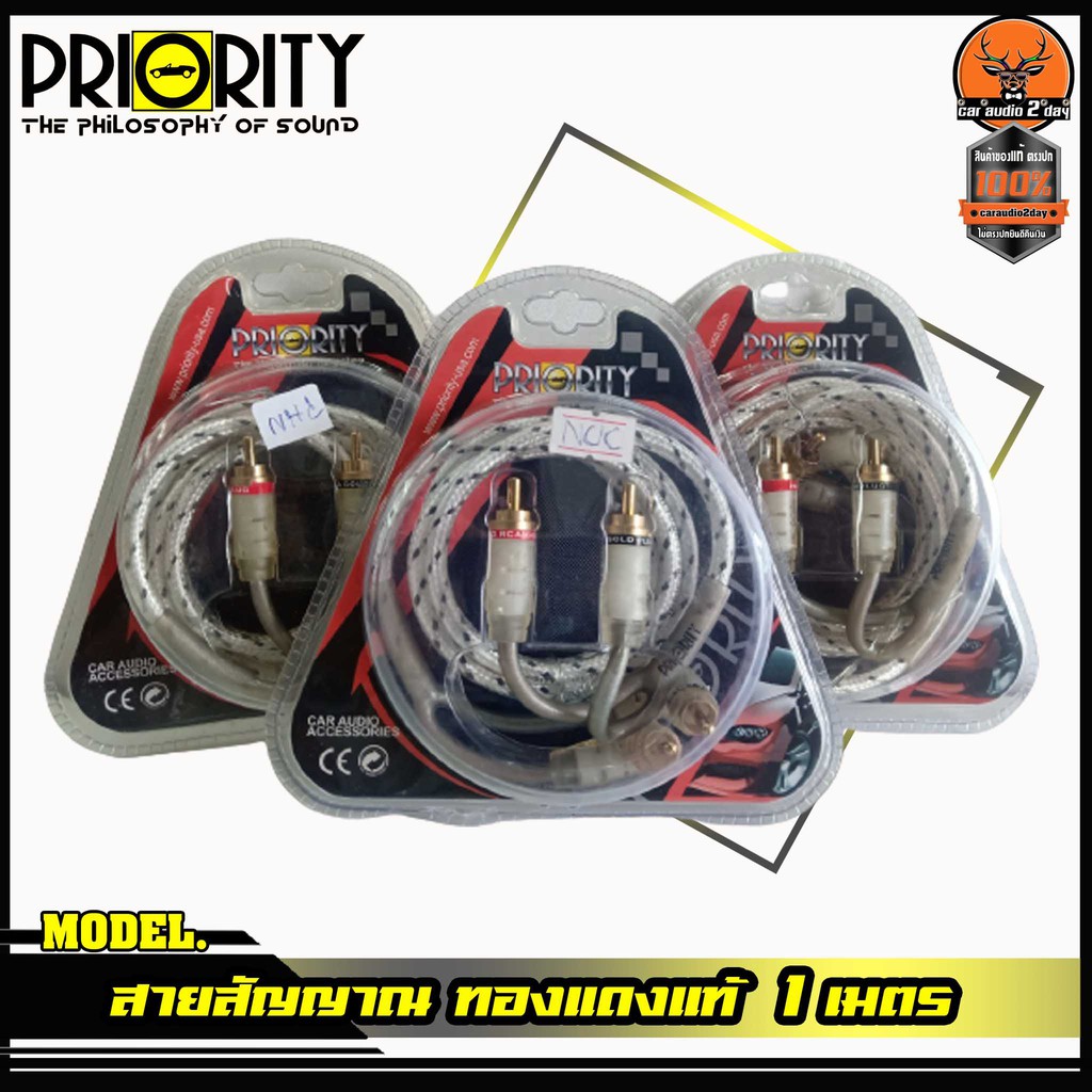 สายสัญญาณ RCA 1 M สายถัก เกรดพรีเมี่ยม พร้อมฉนวนกันสัญญาณรบกวน ใช้ได้ทั้งเครื่องเสียงบ้านและ เครื่องเสียงรถ สายทองแดงแท้