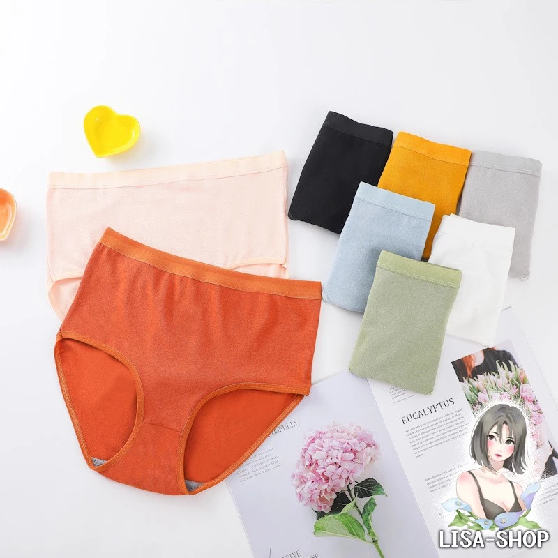 กางเกงใน ผู้หญิง เอวสูง ยืดหยุ่นดีมาก ผ้าเนื้อนุ่ม บางเบาใส่สบาย ไม่อับชื้น ช่วยซับเหงื่อได้ดี A007