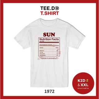 TEE.DD.TSHIRT เสื้อยืด Sun Fact มีให้เลือกหลายทรง ทั้งคลาสสิค และครอป ผ้านุ่ม ลายสวย ไม่ย้วย ไม่ต้องรีด