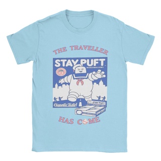 เสื้อยืด ผ้าฝ้าย พิมพ์ลายการ์ตูน Stay Puft Marshmallows Ghostbusters สไตล์วินเทจ แฟชั่นสําหรับผู้ชาย 2022S-5XL