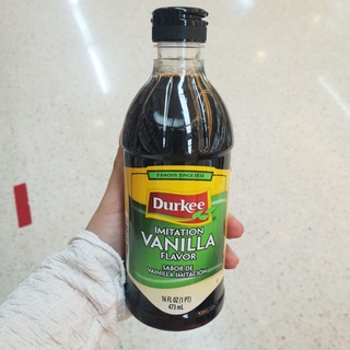 กลิ่นวนิลา วัตถุแต่งกลิ่นรสเลียนธรรมชาติ Durkee Imitatin Vanilla Flavor 473ml.