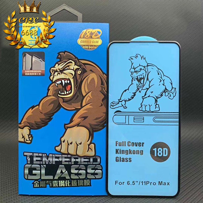 ฟิล์มกระจก proฟิล์มกระจก iphone ยี่ห้อ Kingkong !!แบบเต็มจอ 18D!! รุ่น i6,i6plus,i7/i8,i7plus/i8plus