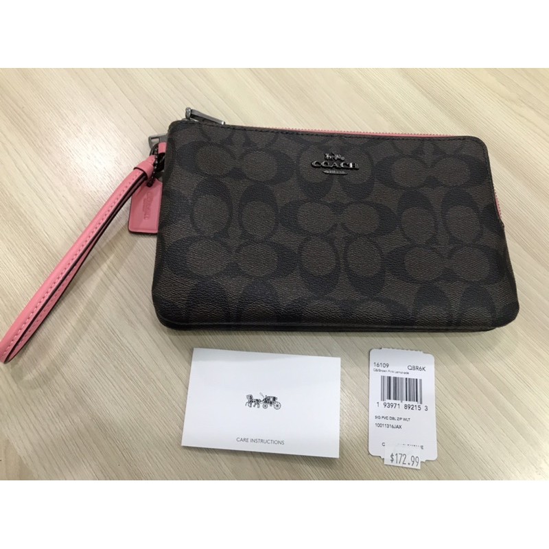 กระเป๋าคล้องมือCOACH(2ซิปL)