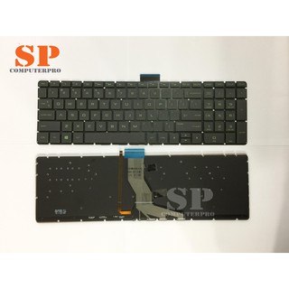 KEYBOARD HP-COMPAQ คีย์บอร์ด HP 15-AB 15-AK 15-AX 15-AN 15-AW 15-BC Series สีเขียว มีไฟ ไทย-eng ยังไม่ได้เปลี่ยนรูป