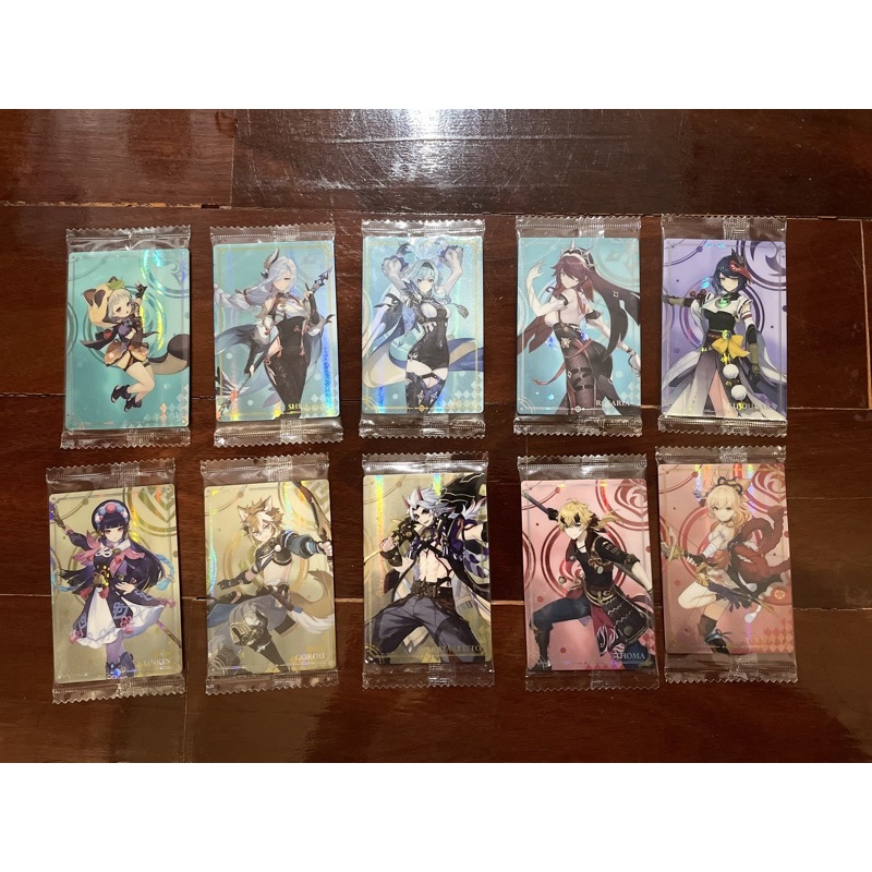 (พร้อมส่ง) Genshin Impact wafer card vol.2