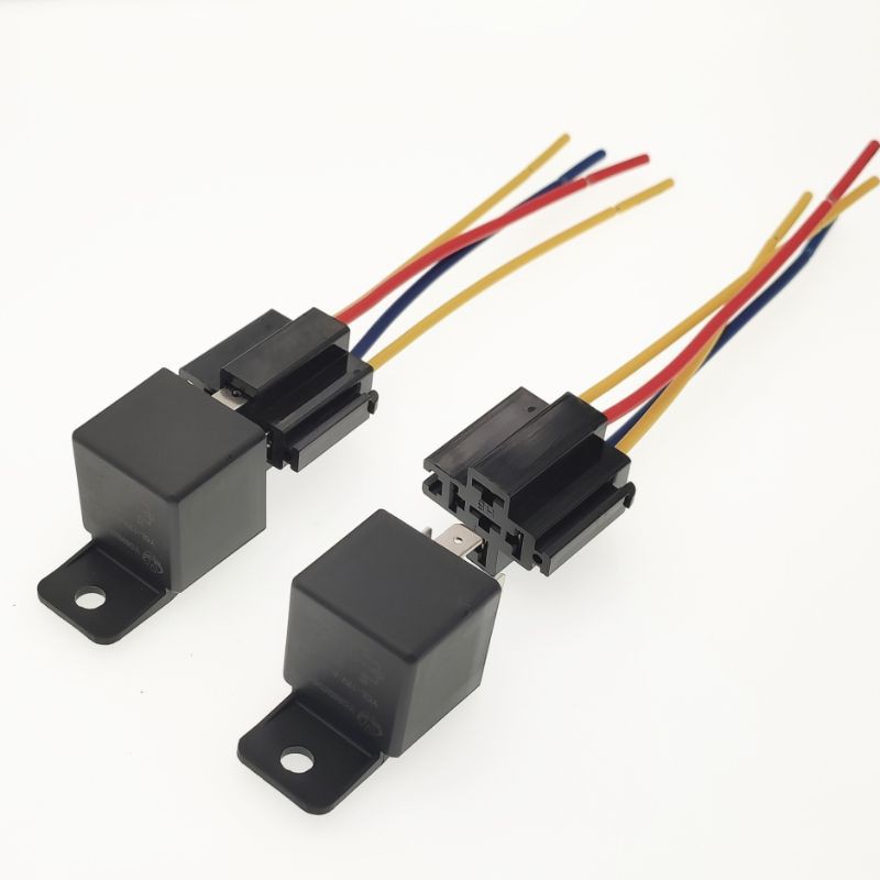 เกรดA แอมป์เต็ม รีเลย์ 5 ขา 12V หรือ 24V 40A RELAY รีเร รถยนต์ ขาซ๊อกเก็ต รุ่นอย่างดี