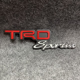 โลโก้ TRD Sportivo ตัวหนังสือฝาท้าย ขนาด 16.5x4.8cm