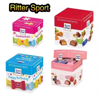 Ritter Sport choco cube ช็อคโกแลต ลิตเตอร์สปอร์ตแบบกล่อง รวมรส