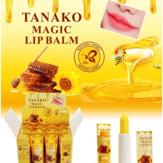 ⚡FLASH SALE⚡♡พร้อมส่ง HT-055 (1ชิ้น) Tanako​ magic​ Lip​ balm​ ลิปมันเปลี่ยนสี​ กลิ่นน้ำผึ้งอ่อนๆ (12 packs in a box)