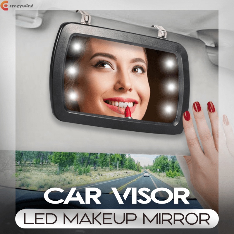 Car Led Makeup Mirror Car Sun Visor HighDefinition Interior Mirror Car