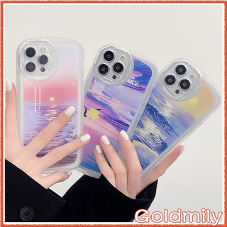 🔥 เคสไอโฟน11ใสกันกระแทก เคสไอโฟน14Plus ทิวทัศน์ริมทะเล เคสโทรศัพท์ซิลิโคนนุ่มถุงลมนิรภัยฝาครอบกล้องป้องกัน สำหรับ iPhone 14 Pro Max 11 Pro Max iPhone 13 Pro Max 12 Pro Max iPhone xr XS Max Case